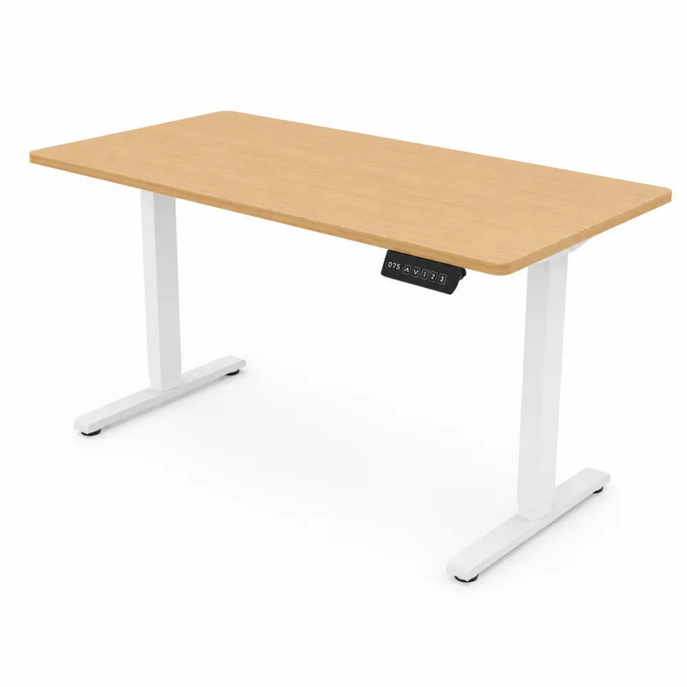 Bureau en bois et métal réglable en hauteur 120x60 cm